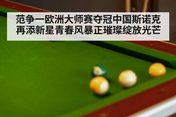 snooker final match